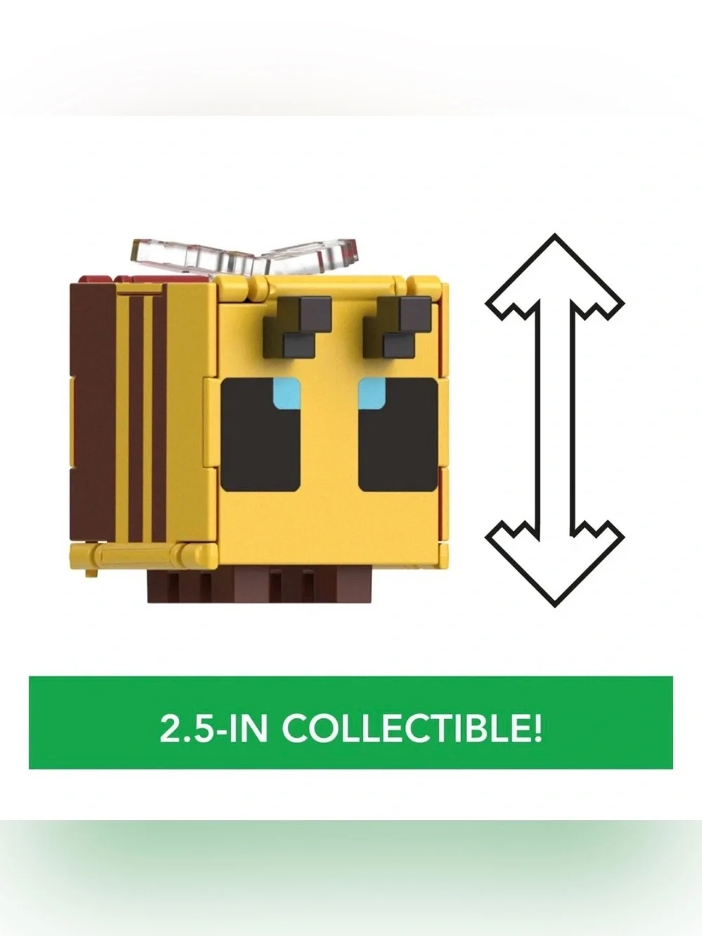 2024 Minecraft Flippin’ Figs Bee & Flower Pot 2-in-1 Transforming Figure NWOB
